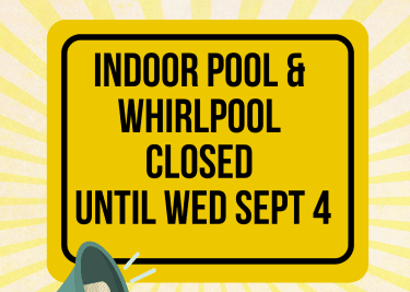 Indoor pool closing  notice